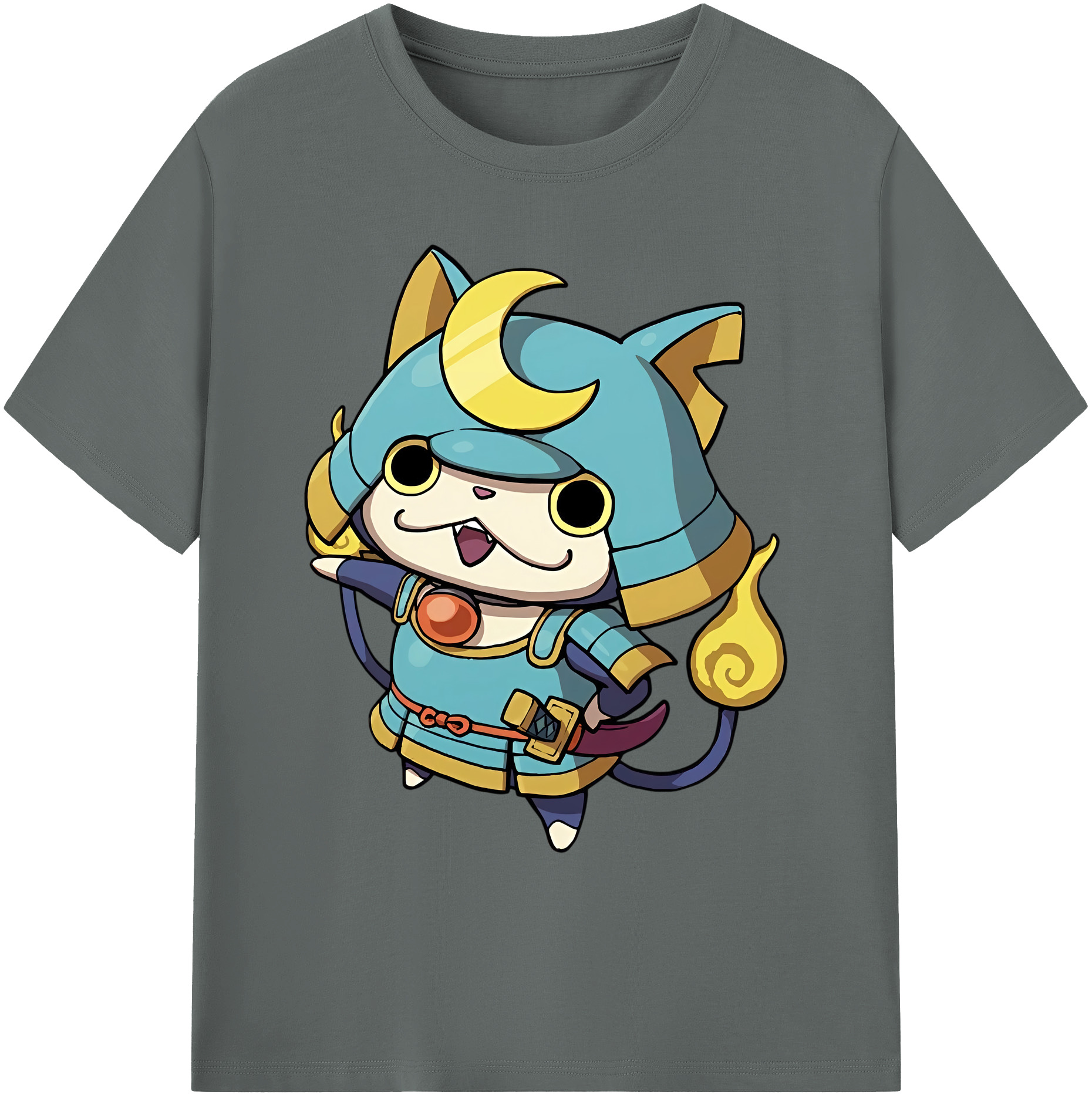 （画像用） 妖怪ウォッチ Yo-kai Watch 綿100％ メンズ半袖Tシャツ｜肌触りやわらか＆通気性